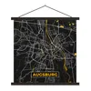 MuchoWow® Textilposter Augsburg - Stadtplan - Karte - Produktbild-Vorschau 1