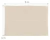 Relaxdays Sonnensegel, 5x6 m, Polyester, wasserdicht, Produktbild-Vorschau 4