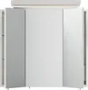 Badezimmer Spiegelschrank 3-türig LED-Lampe 70 cm Grafit Produktbild-Vorschau 7