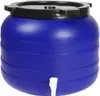 A blue plastic barrel with a black lid and a white spigot. Náhled obrázku produktu