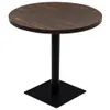 Bistrotisch MDF und Stahl Rund 80×75 cm Dunkle Esche Produktbild-Vorschau 1