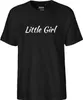Huuraa Herren T-Shirt Little Girl Schriftzug M Black Bio Produktbild-Vorschau 2