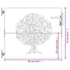 vidaXL Gartentor 85x75 cm Cortenstahl Baum-Design Produktbild-Vorschau 6