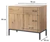 CALICOSY -  Kommode, 2 Türen, 2 Schubladen, Eichendekor L90 Produktbild-Vorschau 8