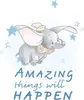 Disney Poster Dumbo Blau - 610104 - 30 x 40 cm Produktbild-Vorschau 1