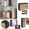 Vicco Badmöbel-Set J-Shape, 3 Teile, Anthrazit/Goldkraft Produktbild-Vorschau 2