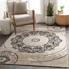 TT Home Kurzflor Wohnzimmer Teppich Vintage Mandala Muster Produktbild-Vorschau 1