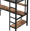 Hoogslaper 90x200 cm met bureau, planken, Productafbeelding-voorbeeld 14