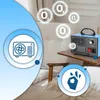 An ozone generator is shown in a room setting, with icons representing air purification and a positive outcome. Voir les images du produit