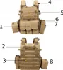 VOJENSKÁ TAKTICKÁ VESTA 600D MOLLE LOADERS Black Camo Náhled obrázku produktu 2