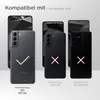 Three smartphones are shown side-by-side, with compatibility indicators for a product (likely a case or screen protector). Produktbild-Vorschau