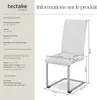 Chaises de Salle à Manger BETTINA Rembourrées Pieds en Voir les images du produit 6