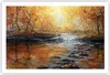 Poster - Poster ohne Rahmen - Bach Park Baum - 91,5x61 cm - Produktbild-Vorschau 1