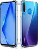 A clear protective phone case is shown from the front and back. Produktbild-Vorschau