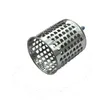 A silver metal grater drum with many holes, shown at an angle against a white background. Produktbild-Vorschau