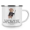 Mr. & Mrs. Panda Emaille Tasse Security Mitarbeiterin Herz Produktbild-Vorschau 3