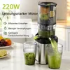AMZCHEF Entsafter Slow Juicer mit 126MM Breite und Größere Produktbild-Vorschau 3