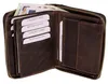 An open brown leather wallet with euro banknotes and credit cards inside. Produktbild-Vorschau