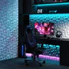COSTWAY 50 pièces 3D panneaux muraux diamant 30x30cm, Voir les images du produit 2