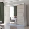 Armoire à portes coulissantes Armoire 250cm blanc/sonoma Voir les images du produit 1