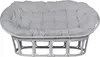MiaMöbel Sofa Rattan 165 cm Modern 100% Baumwolle Rattan Produktbild-Vorschau 2