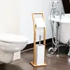 Brosse de toilette avec porte-papier en bambou RD0321 Voir les images du produit 3