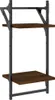 Cloris Designermöbel 4-tlg. Wandregal-Set mit Stangen Braun Produktbild-Vorschau 7