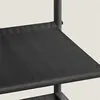 Kovová predsieňová stena LOFT 180 cm, čierna/dub sonoma Náhľad obrázku produktu 7