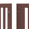 Design 8-tlg. Hundetor mit Tür Faltbar Braun 640 cm Produktbild-Vorschau 9