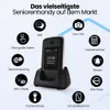 Protectly® klappbares Seniorenhandy 4G – SOS-Taste, große Produktbild-Vorschau 2