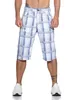 Herren 3/4  Kurze Hose Bermuda Shorts Karo Sommer /  Muster Produktbild-Vorschau 1