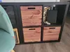 4er set Holzkiste Holzbox Vintage Ocker passend für Ikea Produktbild-Vorschau 6