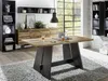 Esszimmertisch Wangentisch Design Schwarz Weiß 180x90 mit Produktbild-Vorschau 3