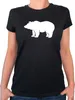 Huuraa Damen T-Shirt Bär Silhouette XL Black Bio Baumwolle Produktbild-Vorschau 1