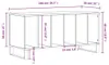 vidaXL Skrinka na taniere Sonoma dub 100x38x48 cm odvodený Náhľad obrázku produktu 6