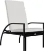 vidaXL Sonnenliege mit Fußhocker PE Rattan Schwarz - Produktbild-Vorschau 9