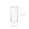 Vase en verre CYLINDER, 30 cm Voir les images du produit 2