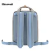 Himawari dámský batoh na notebook béžový a modrý 38x28x15 Náhled obrázku produktu 5