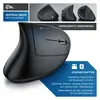 A marketing image of an ergonomic vertical mouse, showing its design and features. Produktbild-Vorschau