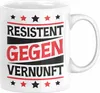 Resistent Gegen Vernunft Tasse Geschenk Kaffee-Becher Produktbild-Vorschau 1