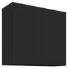 Küchen Hängeschrank 80 cm SIENA Schwarz Küche Küchenzeile Produktbild-Vorschau 1