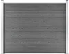 vidaXL Zaunelement WPC 180x146 cm Grau Podgląd zdjęcia produktu 2