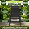 tillvex Gartenstuhl mit Polster Premium 2 Stück Schwarz Produktbild-Vorschau 8