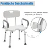Tabouret de douche LARS360 Siège de baignoire Chaise de Voir les images du produit 6