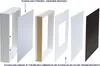 An exploded view of a picture frame, showing its individual components. Produktbild-Vorschau