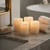 LED Kerze 4er Set creme mit Timer batteriebetrieben - 6,5 x Produktbild-Vorschau 5