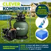 tillvex® Sandfilteranlage Pool mit Timer Grün 13.200L/h bis Produktbild-Vorschau 2