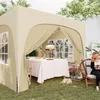 Outsunny Pavillon 3x3m wasserabweisend Stabil Winterfest Produktbild-Vorschau 9