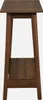sweeek - Skandinavische Konsole 1 Regal - Nussbaumfarben Produktbild-Vorschau 4