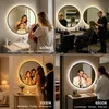 S'AFIELINA Specchio da bagno LED Rotondo 70cm, touch, Anteprima dell’immagine prodotto 15